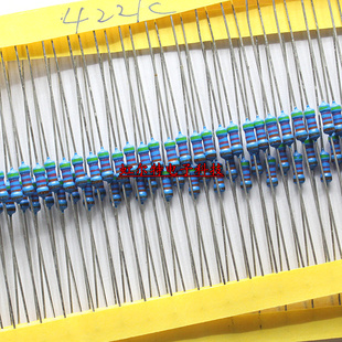 42.2K 4.22K 4220R 42.2欧 422K 422欧 铜脚 4W金属膜电阻0.25W