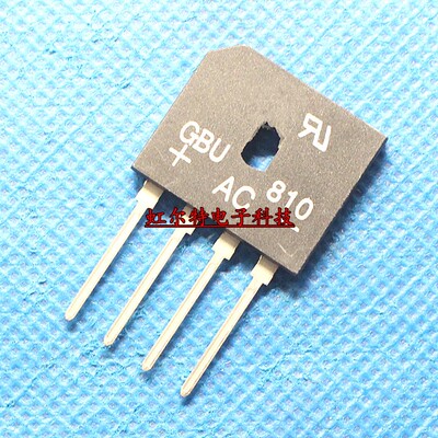 整流桥堆 GBU8M GBU810 8A/1000V DIP 扁桥 原装现货