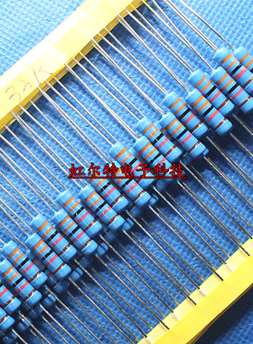 2W金属膜电阻 33kR  33K 2瓦 色环电阻 1%  台产铜脚(100只15元)