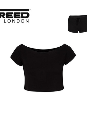 老牌情怀Freed Of London芭蕾舞蹈短袖保暖T恤保暖短裤抽绳套装