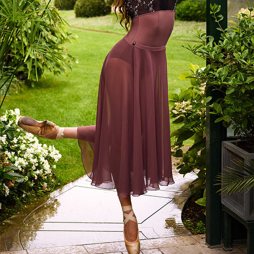 正品DM有报关单意大利定制Dellalo Milano芭蕾舞蹈长裙CA25010