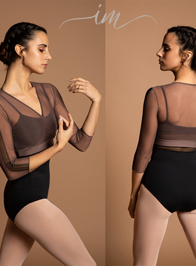 西班牙进口intermezzo芭蕾舞蹈针织上衣冷气衫外套保暖纱衣长袖