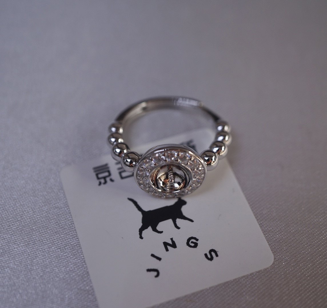 精工版珍珠戒指配件S925纯银活口戒指空托,饰品/流行首饰/时尚饰品新,银饰戒指,淘宝优惠券,粉丝福利购,淘宝优惠卷