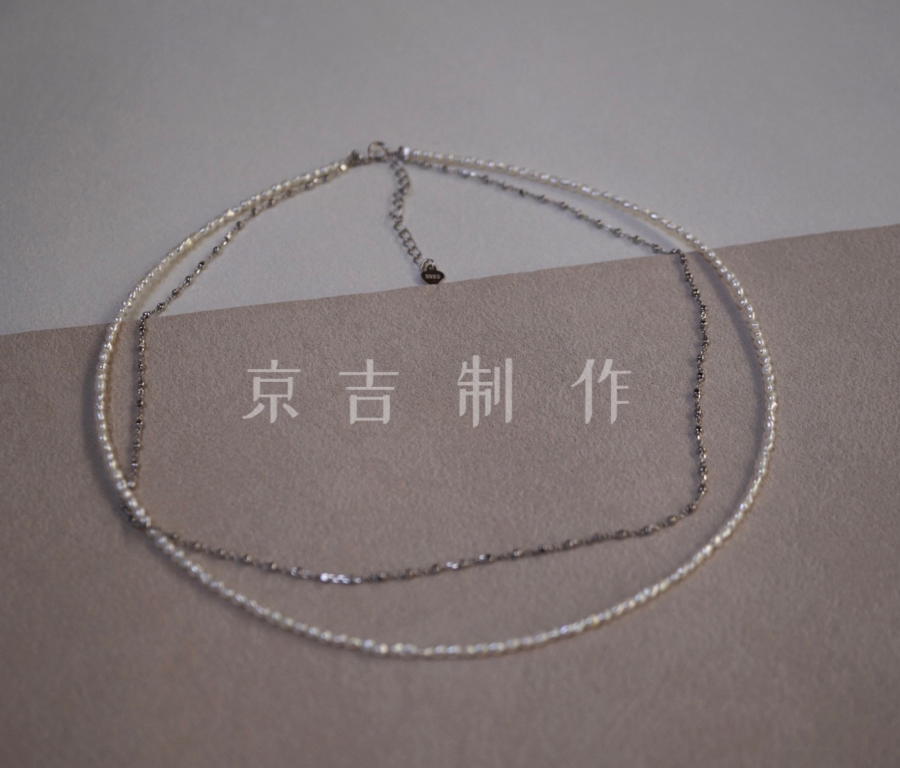 轻奢小众海水珍珠锁骨链白蝶keshi珍珠925纯银项链法式浪漫礼物