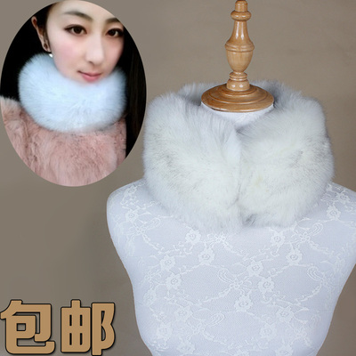 短款仿皮草狐狸毛子甜美围巾披肩