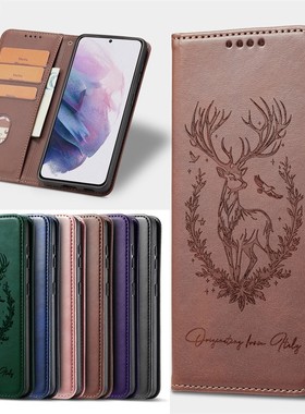 适用于Tecno Spark GO 2020/Spark GO 2021/Spark 6 GO 手机壳磁吸扣翻盖保护皮套防摔软硅胶TPU壳时尚简约