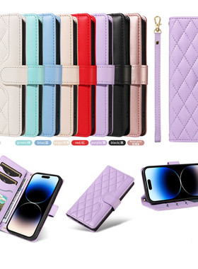 适用于一加Oneplus 1+ Nord N300手机套奢华格纹电话保护套搭扣翻盖式皮套软硅胶外壳全包边防摔插卡支架简约