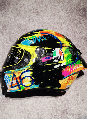 DDT意大利AGV Pista GPR碳纤罗西日月vr46限量涂鸦冬测赛机车头盔