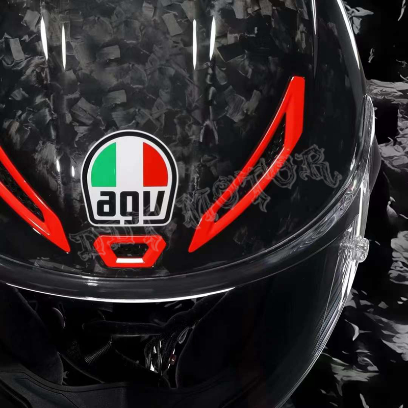 DDT正品AGV PISTA GPRR意大利三色旗锻造碳纤维限量摩托赛车头盔-封面