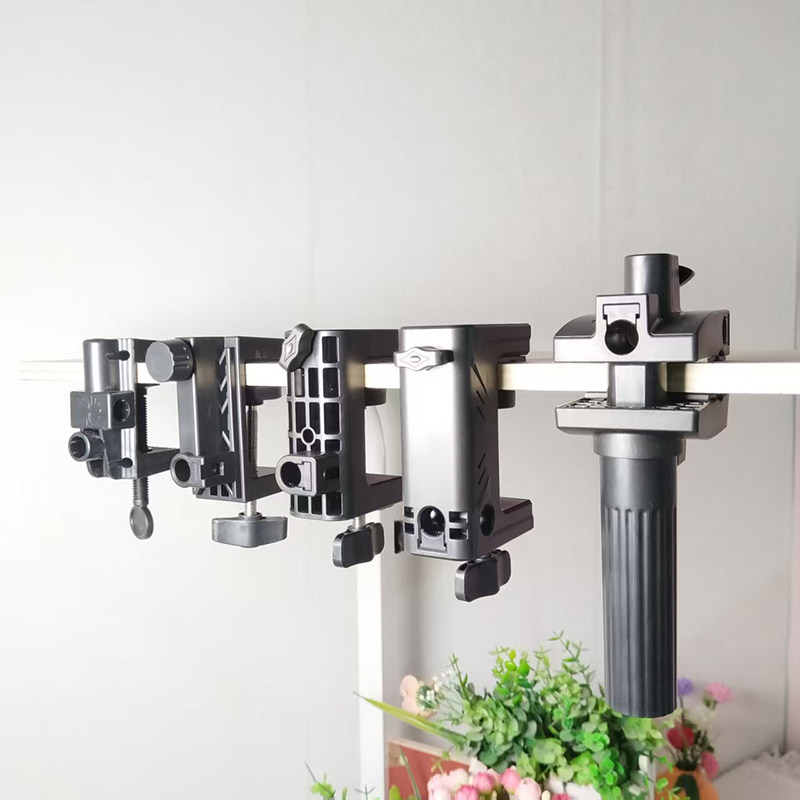 悬臂支架底座配件桌面床头固定座工字夹台灯固定夹手机懒人直播夹