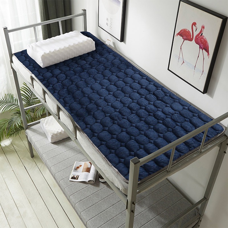 床垫学生宿舍0.9m单人床冬保暖法兰绒床褥垫四季通用双面垫可水洗