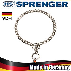 德国进口HS不锈钢狗链脖链项圈大中型狗P链蛇链白色狗白颈狗勿拍