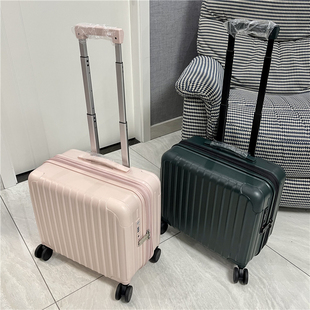 箱子 出口耐磨PC行李箱18寸扩展电脑商务登机箱男女轻音万向轮密码