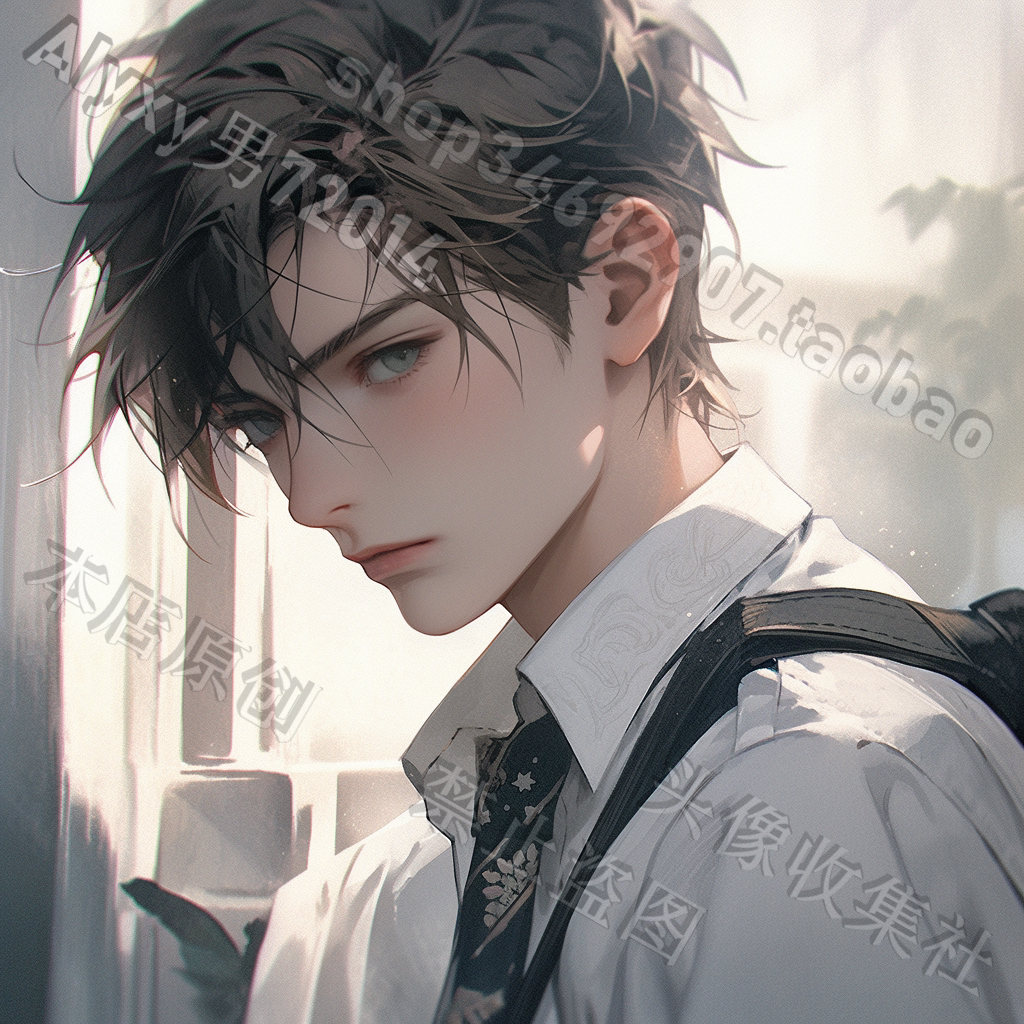 原创头像个性原画男孩帅气卡通漫画高清头像 自动发货 头像收集社