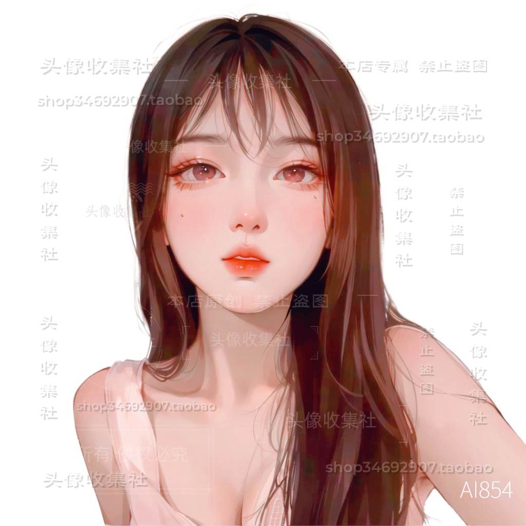 原创AI漫画女孩卡通手绘可爱性感女孩高清图 自动发货 头像收集社