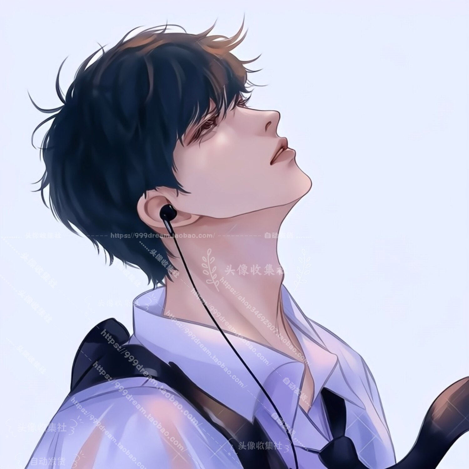 头像 青春 男 卡通 动漫手绘 气质男生 高清 头像收集社 自动发货