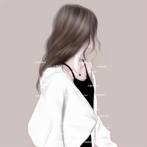 头像 女 卡通 动漫手绘 美女侧影 高清 头像 头像收集社 自动发货
