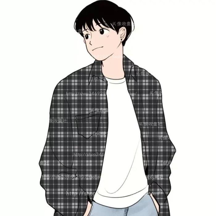 情侣头像 卡通 动漫 手绘 情头 自动发货  头像收集社 小清新卡通