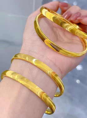 精品cnc猫眼手镯女立体素圈轻奢手环爆款时尚闪耀镯子送女友 礼物