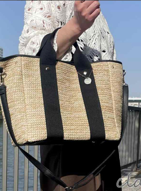 出口日单女包沙滩草编包手提包单肩包托特大容量海边度假夏季064