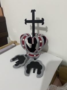 【铸梦cos】 海贼王  幽灵公主   佩罗娜COS  皇冠发饰（银色版）