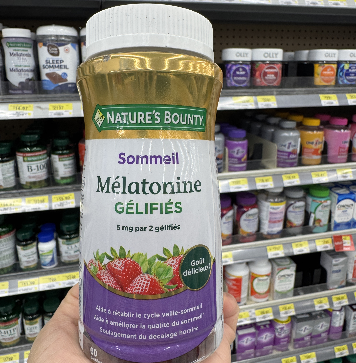 加拿大发货Natural Bounty自然之宝褪黑素软糖 美乐通宁直邮