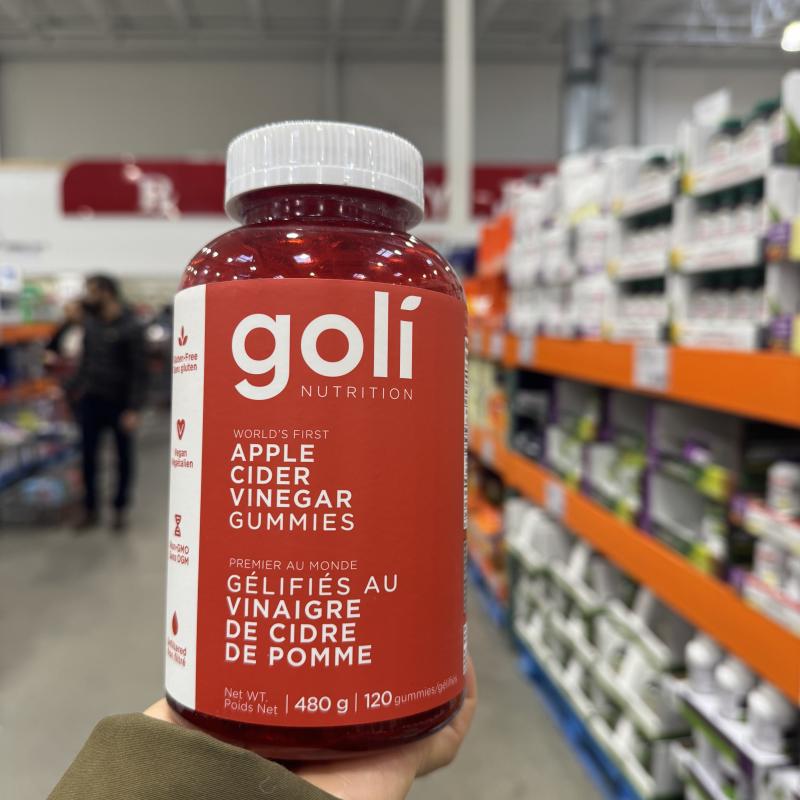 加拿大发货Goli Nutrition苹果醋软糖120 粒软糖满2件包邮