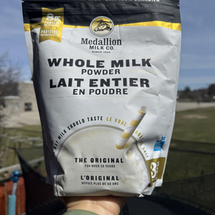 包邮Medallion麦德林全脂奶粉1公斤冲8升3.25%乳酸菌牛奶加拿大发