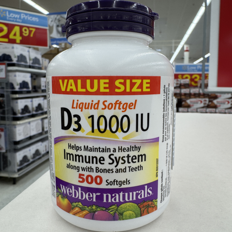 Webber维生素D3胶囊促钙磷吸收