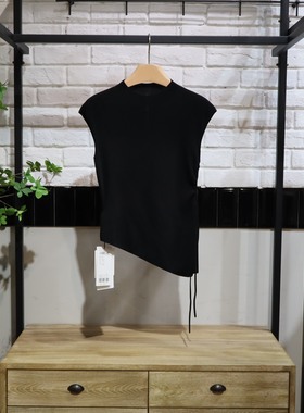 MRER莫乂义 春季新款不规则下摆无袖时尚针织衫R5C54811专柜正品