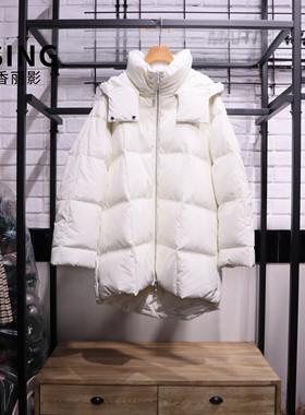 YSING衣香丽影2025冬季新款减龄连帽羽绒服YYR21310222专柜正品