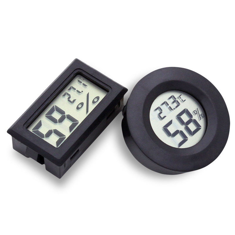 圆形电子湿度计 雪茄盒测量湿温度误差小电子表雪茄柜可用家用