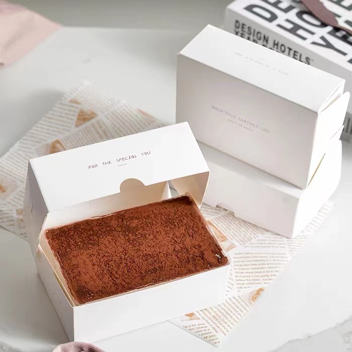 网红提拉米苏包装盒蛋糕盒子布丁