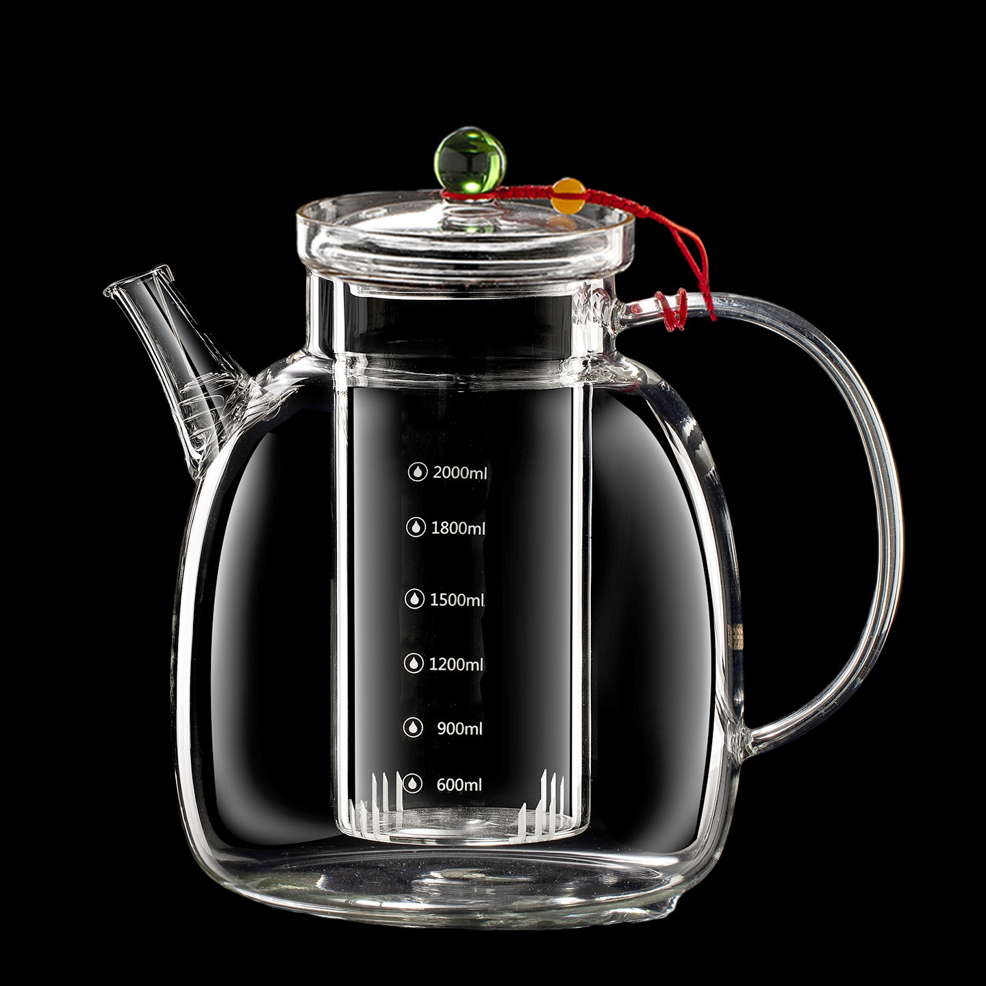 煮茶玻璃壶耐高温玻璃烧水壶大容量煮茶壶耐高温养生高硼硅明火用