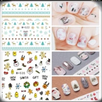 Nail Sticker Slim Không thấm nước Nail Ba Lan Keo Quang trị liệu Watermark Đính Santa Claus Snowman Elk - Sơn móng tay / Móng tay và móng chân sơn móng đẹp