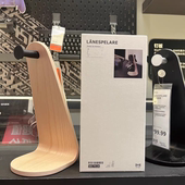 耳机架桌面装 洛内斯佩白蜡木贴面 饰架 IKEA宜家家居国内代购 特价