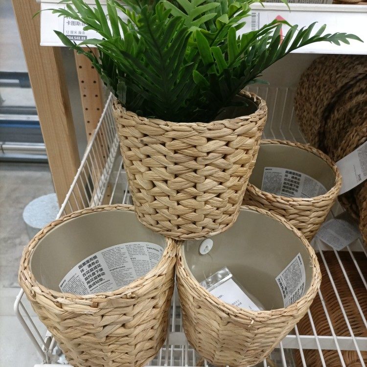 IKEA国内代购花盆笔筒储物蓝宜家家居花盆弗里装饰用花盆
