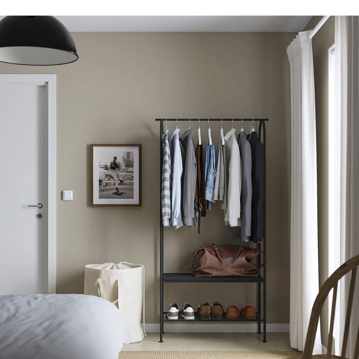 IKEA宜家GRAFJALLET若浮雅晒衣架室内阳台晒衣服架子家用宿舍