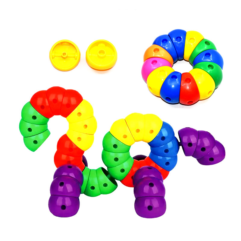 儿童万变积木毛毛虫塑料拼插拼装幼儿园宝宝益智百变创意玩具论斤,玩具/童车/益智/积木/模型,普通塑料积木,淘宝优惠券,粉丝福利购,淘宝优惠卷