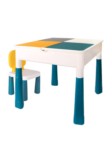 儿童特大号塑料积木玩具多功能桌