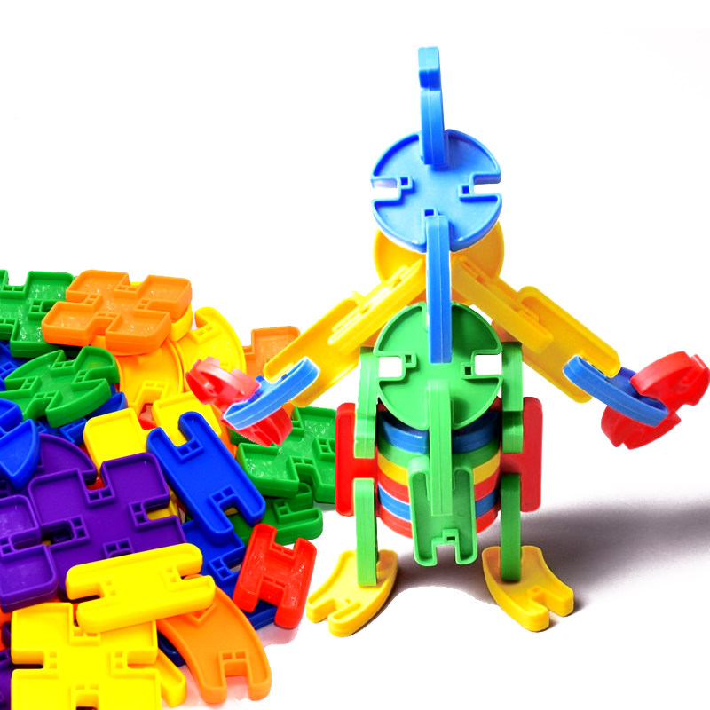 儿童大号万变插块积木塑料组合拼装幼儿园宝宝益智力百变创意玩具