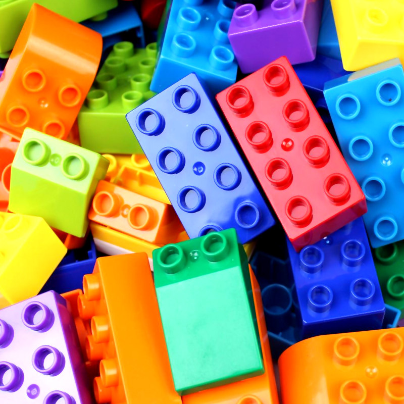 儿童优质塑料ABS加厚大颗粒积木拼装拼插 幼儿园宝宝益智玩具论斤