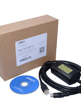 USB-SC09-FX,FX0S/1S/0N/1N/2N/3U/3G/3GA/3SA三菱编程线WIN7/w10