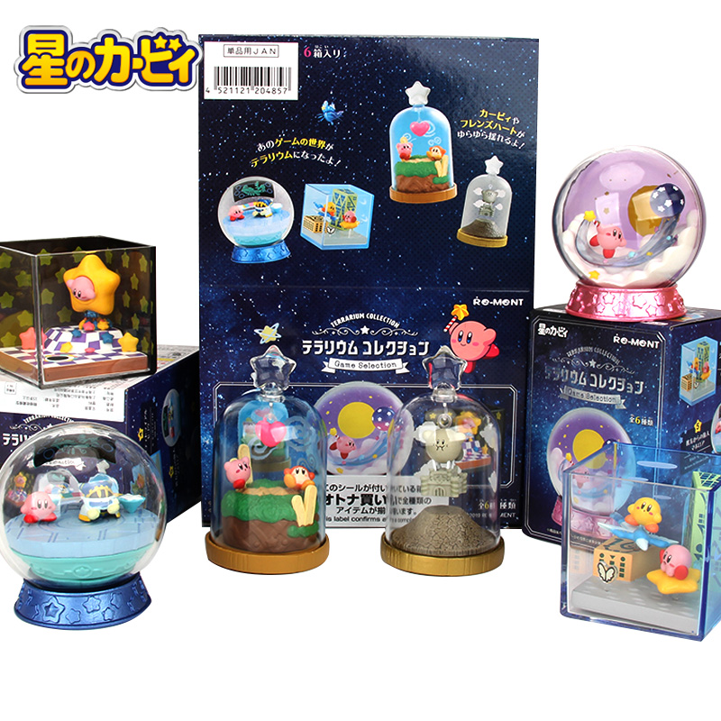 正版星之卡比瓶中世界盲盒摆件