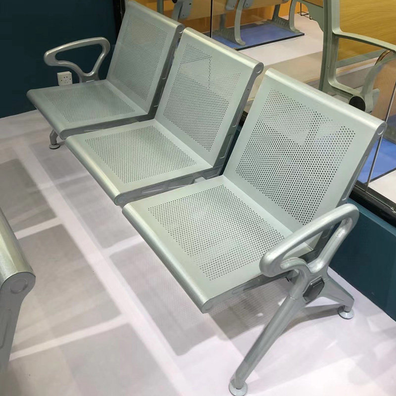 六角横梁升级款加厚三人位连排椅机场公共椅子车站等候椅候车长椅