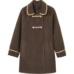 Oece2022冬新款女学院文艺复古呢子大衣中长款毛呢外套