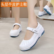 Nó Bai vải da đệm y tá nữ giày thở 2019 mùa hè dốc mới với không trượt bệnh viện giày đáy mềm