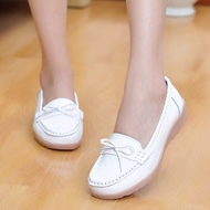 Way trở lại vào mùa xuân da mới trắng y tá giày phụ nữ cúi dốc miệng cạn với một đôi giày bà mẹ độc thân mềm dưới giày chống trượt