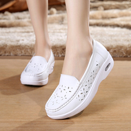 Way trở lại mới y tá giày trắng dốc với giày làm việc mềm đế trượt thấp thở để giúp mẹ đôi giày của mình phụ nữ giày rỗng