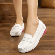 Way trở lại vào mùa xuân và mùa thu trắng da y tá giày đệm nữ dốc với giày mềm đế trượt Bệnh viện giày thở